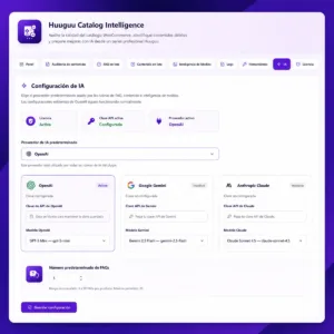 imagen huuguu catalog intelligence pantalla ia