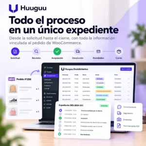 Gestión del proceso de desistimiento y seguimiento del expediente en WooCommerce