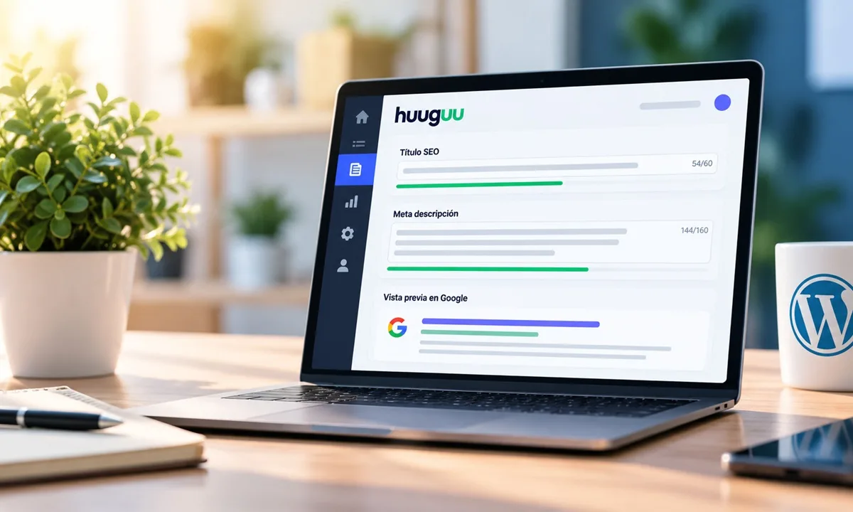 Comprobador de títulos y meta descripciones SEO con vista previa de Google y Huuguu SEO Toolkit.